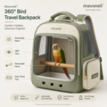 Mavoneli™ 360° Panoramic Bird Travel Backpack with Removable Perch & Easy-Clean Tray
